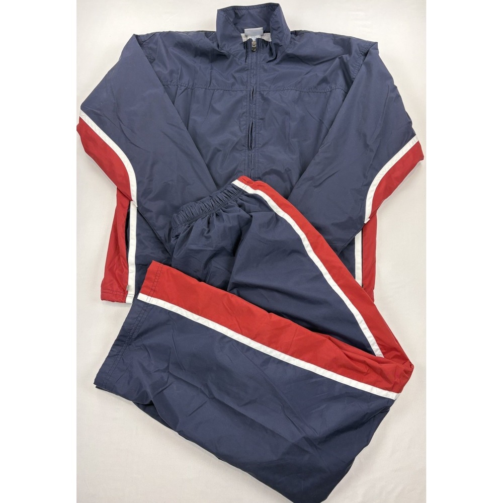 Vintage 90s Reebok 2-piece Tracksuit Color block, Lined, Windbreaker Men's L